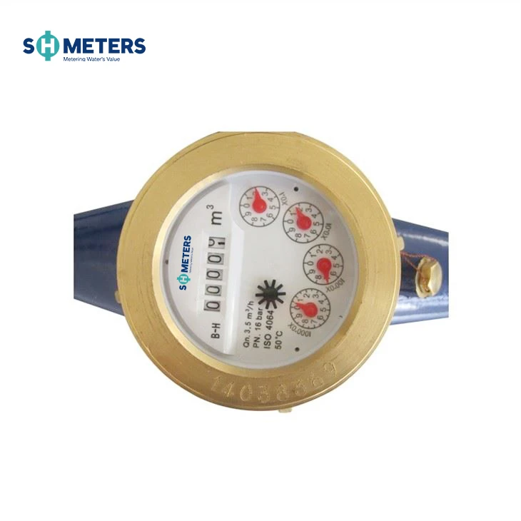 15mm-50mm Brass Class B Pulse Output Multijet Water Meter 15mm-50mm Brass Class B Pulse Output Multijet Water Meter