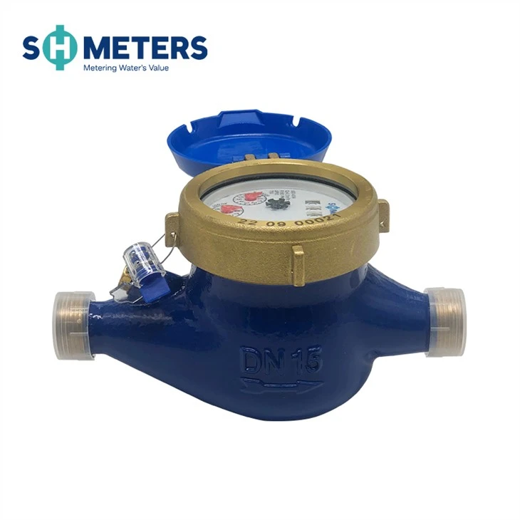 Multi-jet Water Meter Dry Dial Brass Material Standard ISO4064 Multi-jet Water Meter Dry Dial Brass Material Standard ISO4064